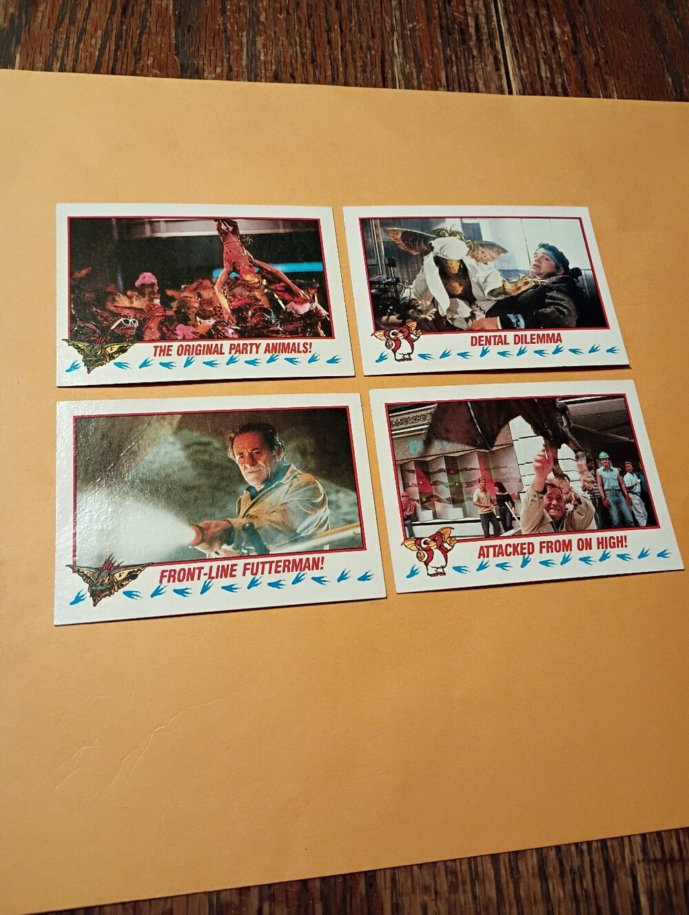 Vintage Lot 4 1990 Topps Gremlins 2 Trading Cards Warner Brothers The New Batch